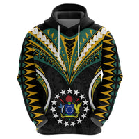 Custom Polynesian Pride Cook Islands Hoodie Tribal Wave Style LT9 - Polynesian Pride