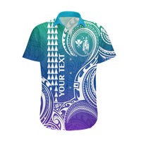 Custom King Kamehameha Day Hawaii Hawaiian Shirt Paradise of the Pacific Tribal Kakau - Gradient LT9 Gradient - Polynesian Pride