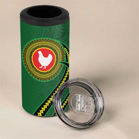 Manua Islands Polynesian Style 4 in 1 Can Cooler Tumbler