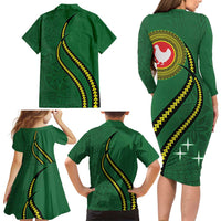 Manua Islands Polynesian Style Family Matching Long Sleeve Bodycon Dress and Hawaiian Shirt LT9 - Polynesian Pride