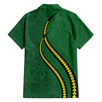 Manua Islands Polynesian Style Family Matching Summer Maxi Dress and Hawaiian Shirt