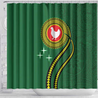 Manua Islands Polynesian Style Shower Curtain