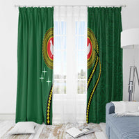 Manua Islands Polynesian Style Window Curtain