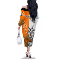 personalised-fiji-australia-rugby-family-matching-off-shoulder-long-sleeve-dress-and-hawaiian-shirt-world-cup-2023-polynesia-tapa-mixed-indigenous-aboriginal