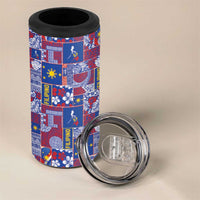 Filipino Maligayang Pasko 4 in 1 Can Cooler Tumbler Pacific Patchwork Xmas Vibes - Polynesian Pride