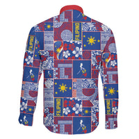 Filipino Maligayang Pasko Family Matching Short Sleeve Bodycon Dress and Hawaiian Shirt Pacific Patchwork Xmas Vibes LT9 - Polynesian Pride
