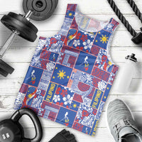 Filipino Maligayang Pasko Men Tank Top Pacific Patchwork Xmas Vibes - Polynesian Pride