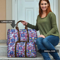 Filipino Maligayang Pasko Travel Bag Pacific Patchwork Xmas Vibes - Polynesian Pride