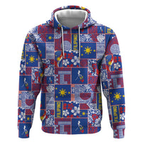 Filipino Maligayang Pasko Zip Hoodie Pacific Patchwork Xmas Vibes - Polynesian Pride
