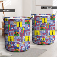 New Caledonia Joyeux Noel Laundry Basket Pacific Patchwork Xmas Vibes - Polynesian Pride