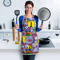 New Caledonia Joyeux Noel Apron Pacific Patchwork Xmas Vibes - Polynesian Pride