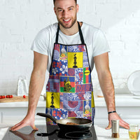 New Caledonia Joyeux Noel Apron Pacific Patchwork Xmas Vibes - Polynesian Pride