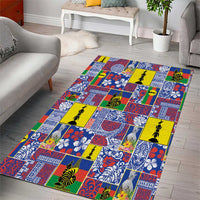 New Caledonia Joyeux Noel Area Rug Pacific Patchwork Xmas Vibes - Polynesian Pride