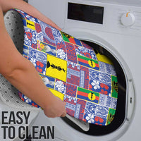 New Caledonia Joyeux Noel Bathroom Set Pacific Patchwork Xmas Vibes - Polynesian Pride