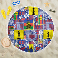 New Caledonia Joyeux Noel Beach Blanket Pacific Patchwork Xmas Vibes - Polynesian Pride