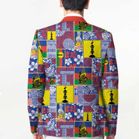 New Caledonia Joyeux Noel Blazer Pacific Patchwork Xmas Vibes - Polynesian Pride
