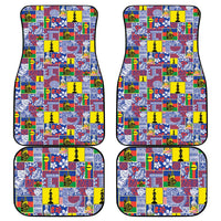New Caledonia Joyeux Noel Car Mats Pacific Patchwork Xmas Vibes - Polynesian Pride