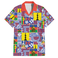 New Caledonia Joyeux Noel Family Matching Puletasi and Hawaiian Shirt Pacific Patchwork Xmas Vibes - Polynesian Pride