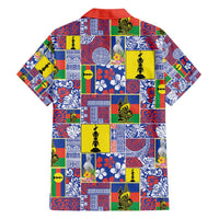 New Caledonia Joyeux Noel Family Matching Short Sleeve Bodycon Dress and Hawaiian Shirt Pacific Patchwork Xmas Vibes LT9 - Polynesian Pride