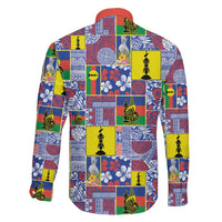 New Caledonia Joyeux Noel Family Matching Short Sleeve Bodycon Dress and Hawaiian Shirt Pacific Patchwork Xmas Vibes LT9 - Polynesian Pride