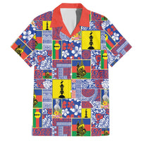 New Caledonia Joyeux Noel Hawaiian Shirt Pacific Patchwork Xmas Vibes - Polynesian Pride