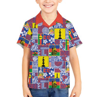 New Caledonia Joyeux Noel Hawaiian Shirt Pacific Patchwork Xmas Vibes - Polynesian Pride