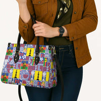 New Caledonia Joyeux Noel Leather Bag Pacific Patchwork Xmas Vibes - Polynesian Pride