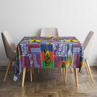 New Caledonia Joyeux Noel Tablecloth Pacific Patchwork Xmas Vibes - Polynesian Pride