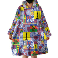 New Caledonia Joyeux Noel Wearable Blanket Hoodie Pacific Patchwork Xmas Vibes - Polynesian Pride