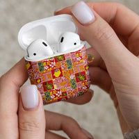 Niue Monuina e Kilisimasi AirPods Case Pacific Patchwork Xmas Vibes - Polynesian Pride