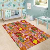 Niue Monuina e Kilisimasi Area Rug Pacific Patchwork Xmas Vibes - Polynesian Pride