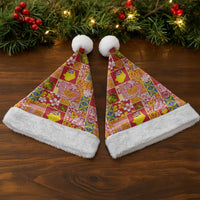 Niue Monuina e Kilisimasi Christmas Santa Hat Pacific Patchwork Xmas Vibes - Polynesian Pride