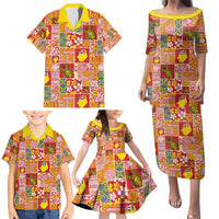 Niue Monuina e Kilisimasi Family Matching Puletasi and Hawaiian Shirt Pacific Patchwork Xmas Vibes - Polynesian Pride