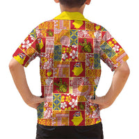Niue Monuina e Kilisimasi Family Matching Summer Maxi Dress and Hawaiian Shirt Pacific Patchwork Xmas Vibes - Polynesian Pride