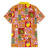 Niue Monuina e Kilisimasi Family Matching Summer Maxi Dress and Hawaiian Shirt Pacific Patchwork Xmas Vibes - Polynesian Pride