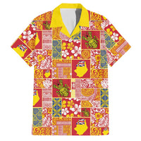 Niue Monuina e Kilisimasi Family Matching Tank Maxi Dress and Hawaiian Shirt Pacific Patchwork Xmas Vibes - Polynesian Pride