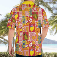 Niue Monuina e Kilisimasi Hawaiian Shirt Pacific Patchwork Xmas Vibes - Polynesian Pride