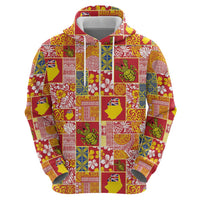 Niue Monuina e Kilisimasi Hoodie Pacific Patchwork Xmas Vibes - Polynesian Pride