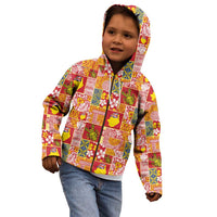 Niue Monuina e Kilisimasi Kid Hoodie Pacific Patchwork Xmas Vibes - Polynesian Pride