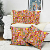 Niue Monuina e Kilisimasi Pillow Cover Pacific Patchwork Xmas Vibes - Polynesian Pride