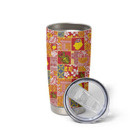 Niue Monuina e Kilisimasi Tumbler Cup Pacific Patchwork Xmas Vibes - Polynesian Pride