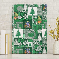 Norfolk Island Meri Krismas Canvas Wall Art Pacific Patchwork Xmas Vibes - Polynesian Pride