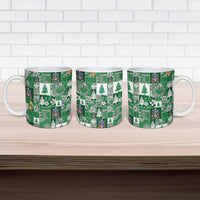 Norfolk Island Meri Krismas Ceramic Mug Pacific Patchwork Xmas Vibes - Polynesian Pride