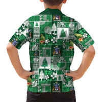 Norfolk Island Meri Krismas Family Matching Long Sleeve Bodycon Dress and Hawaiian Shirt Pacific Patchwork Xmas Vibes LT9 - Polynesian Pride