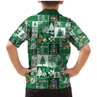 Norfolk Island Meri Krismas Family Matching Mermaid Dress and Hawaiian Shirt Pacific Patchwork Xmas Vibes LT9 - Polynesian Pride