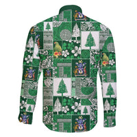 Norfolk Island Meri Krismas Family Matching Tank Maxi Dress and Hawaiian Shirt Pacific Patchwork Xmas Vibes - Polynesian Pride