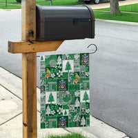 Norfolk Island Meri Krismas Garden Flag Pacific Patchwork Xmas Vibes - Polynesian Pride