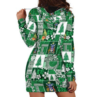 Norfolk Island Meri Krismas Hoodie Dress Pacific Patchwork Xmas Vibes - Polynesian Pride