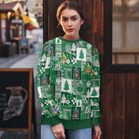 Norfolk Island Meri Krismas Ugly Christmas Sweater Pacific Patchwork Xmas Vibes - Polynesian Pride