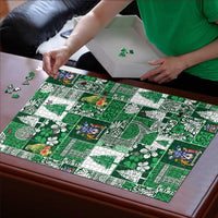 Norfolk Island Meri Krismas Puzzle Pacific Patchwork Xmas Vibes - Polynesian Pride